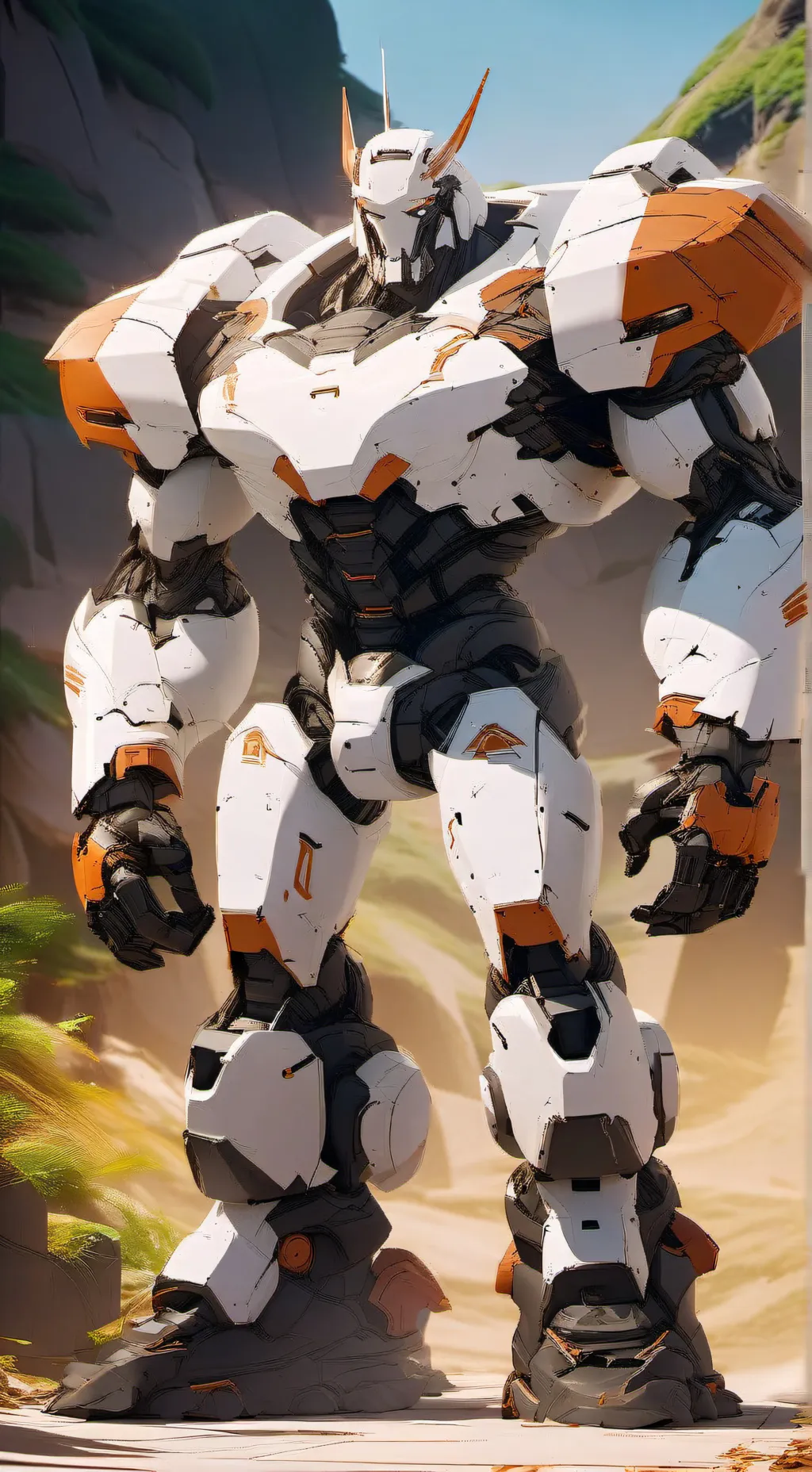 ai character: atom vs uzi 2.0 background