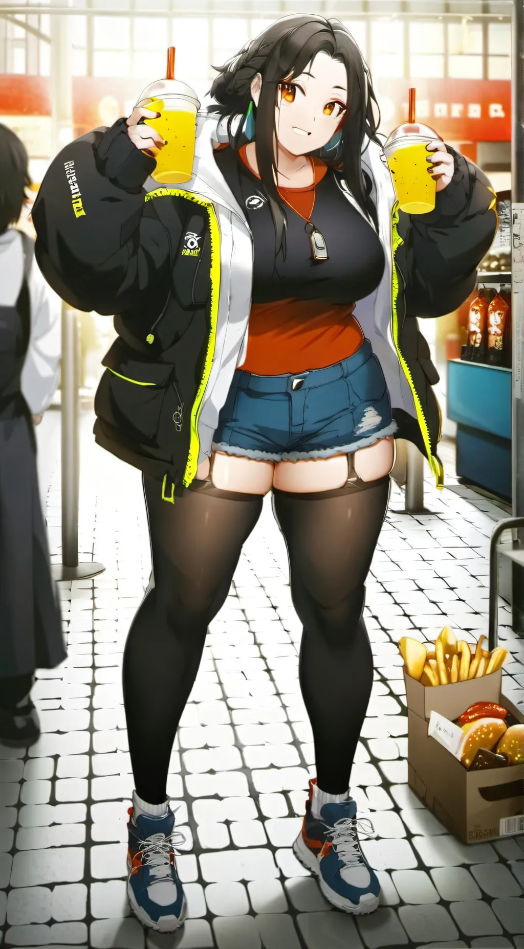 ai character: fat  background