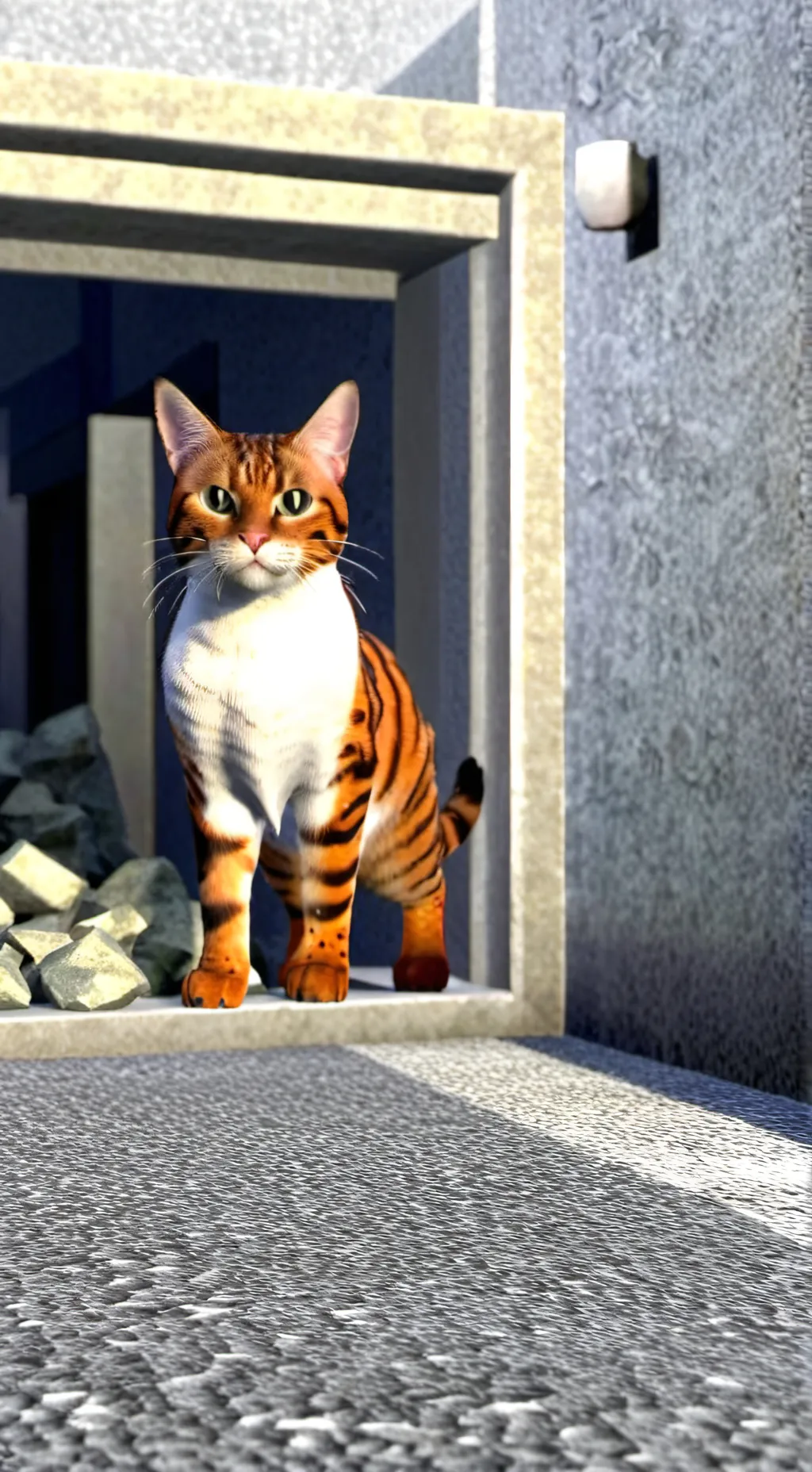 ai character: gato insano background