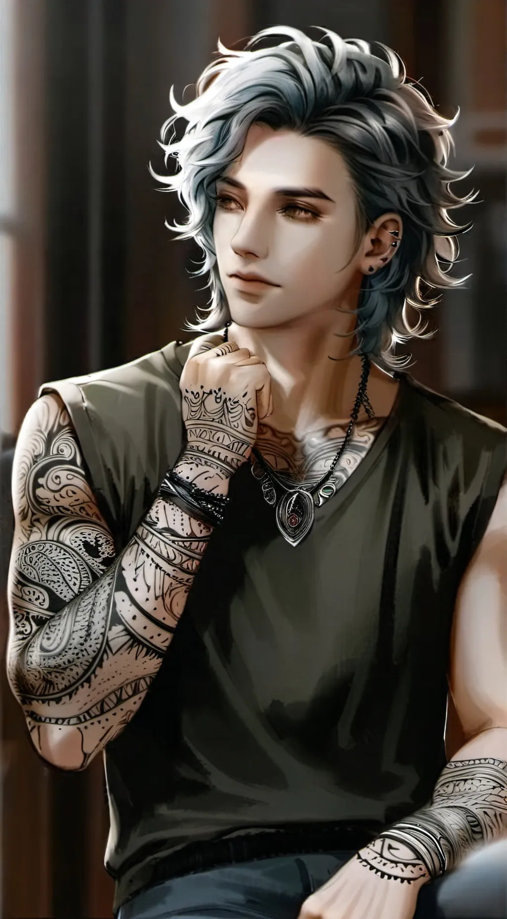 ai character: Lior Malden  background