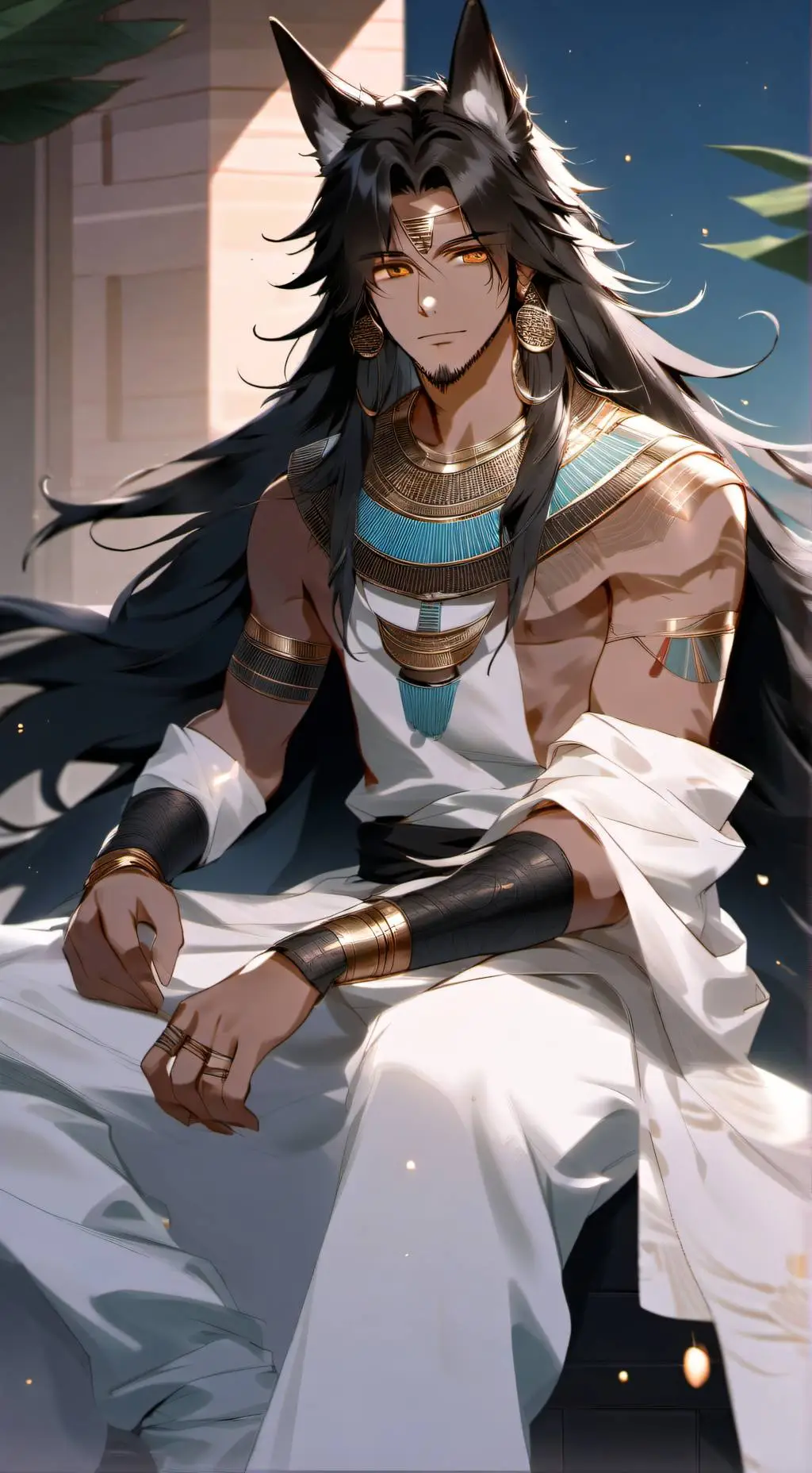 ai character: Tut background