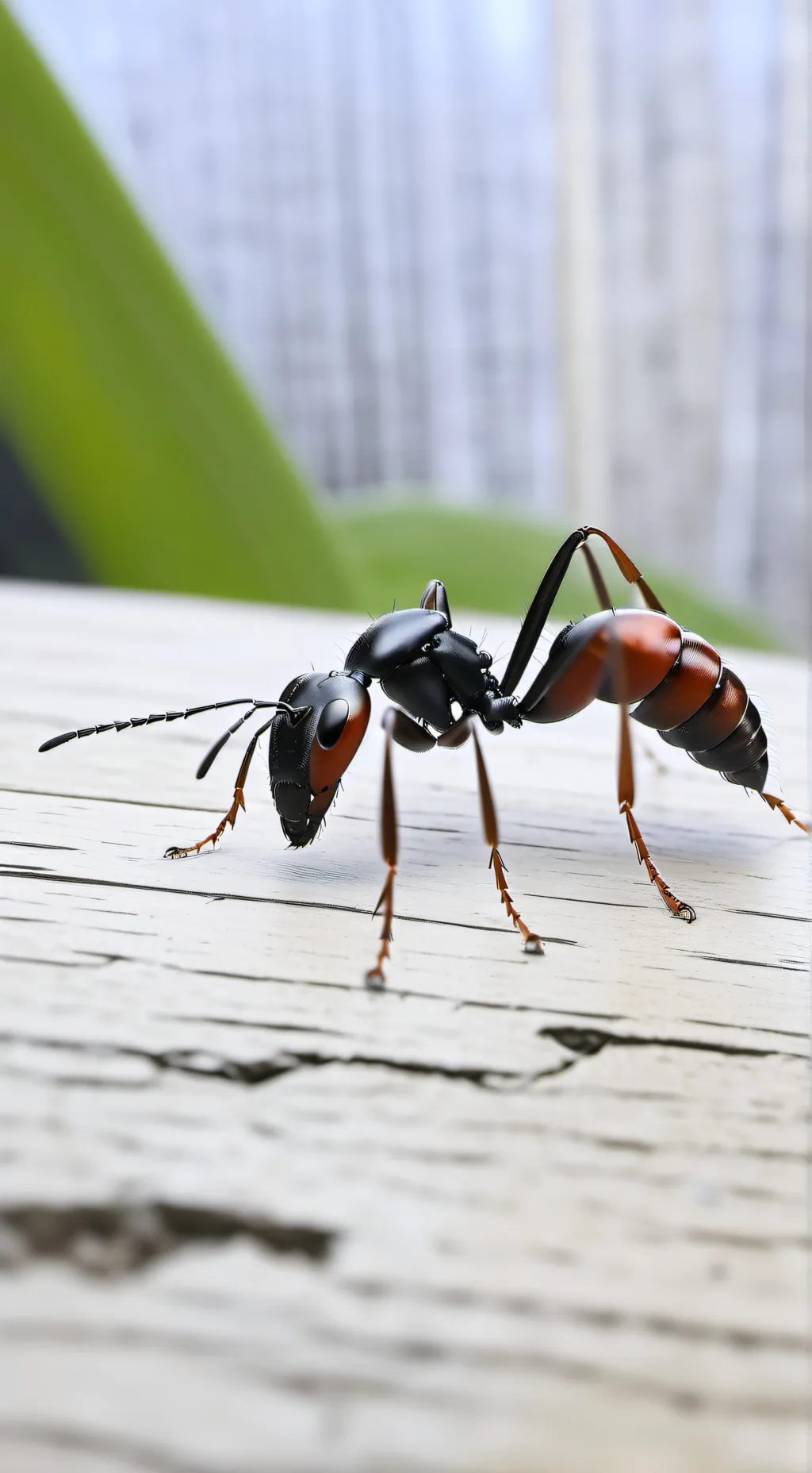 ai character: Female ant background