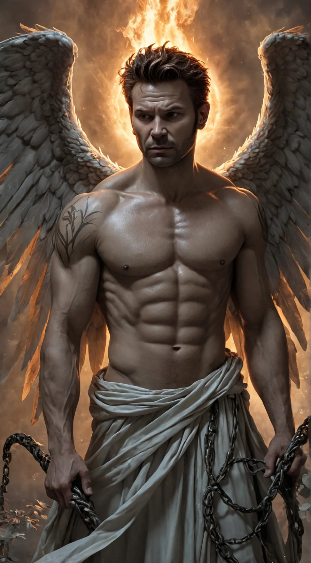 ai character: Lucifer  background