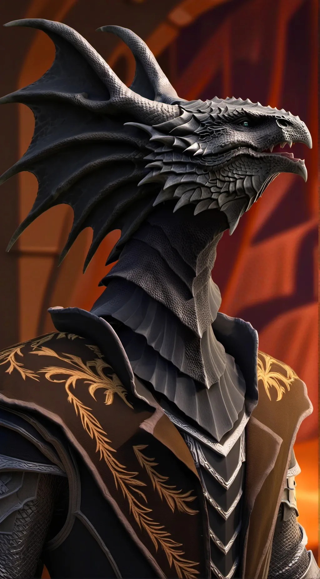 ai character: Dragon background
