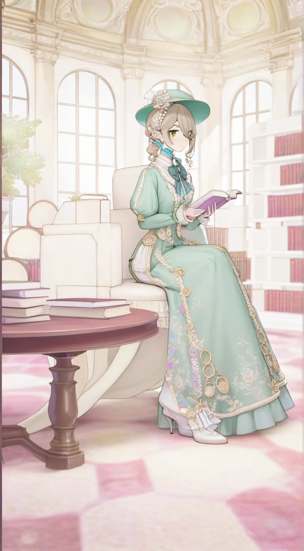 ai character: Vee and Shelly  background