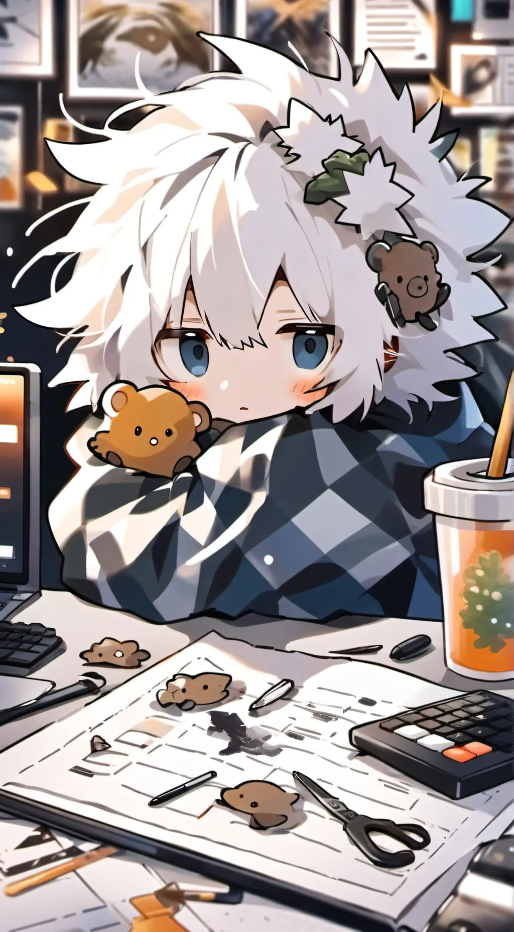 ai character: Hashtag background