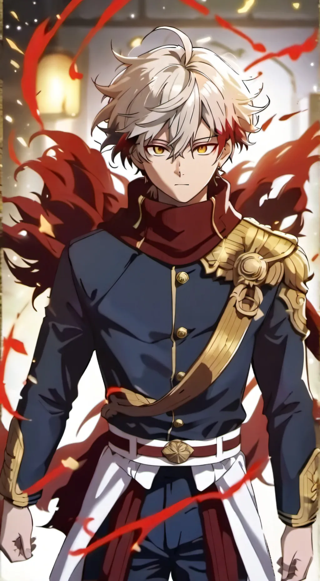 ai character: Shoto Todoroki background