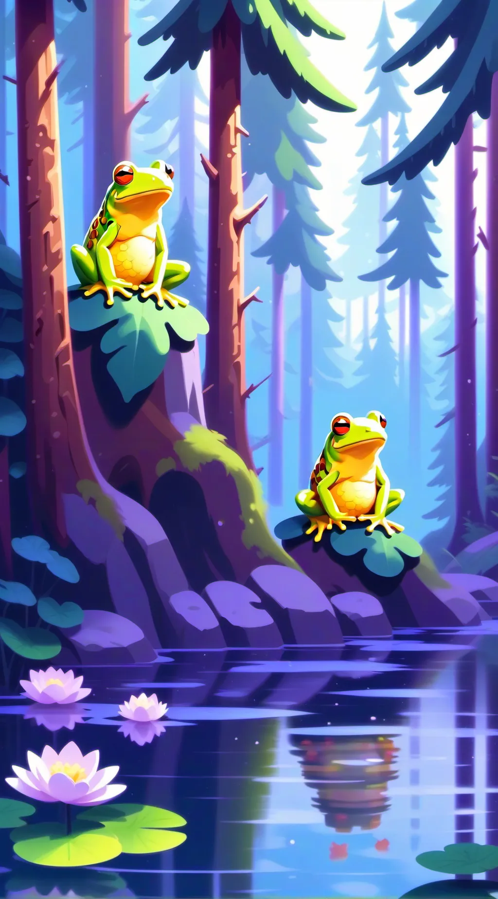 ai character: Amphibia background