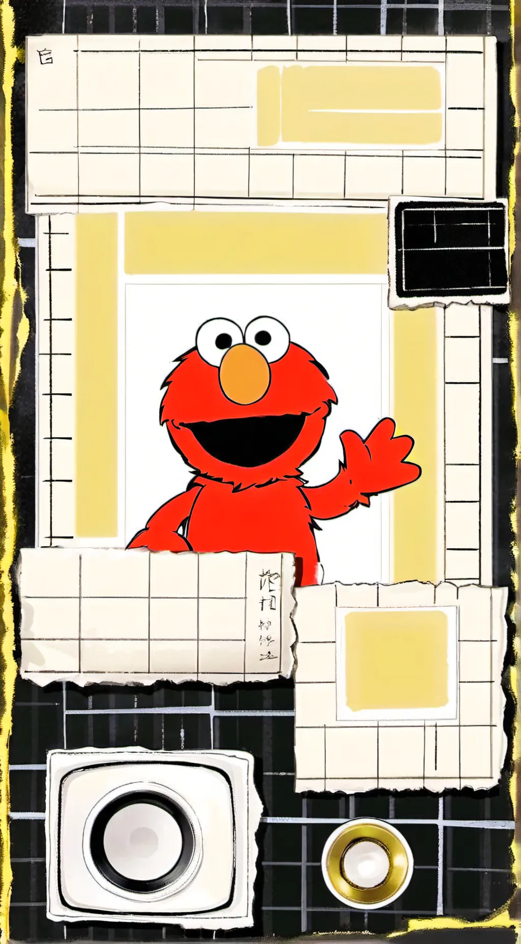 ai character: elmo background