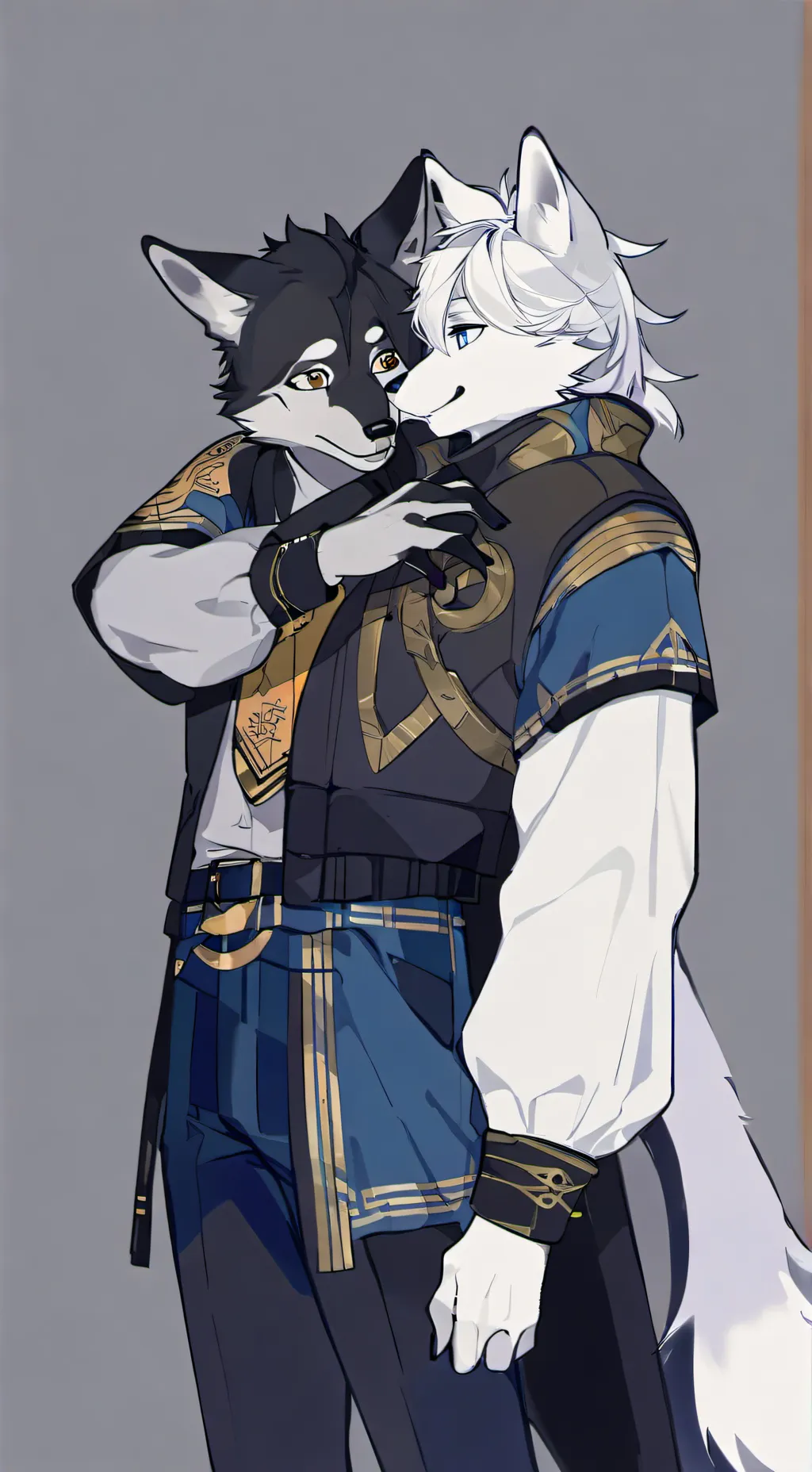 ai character: Две башки background