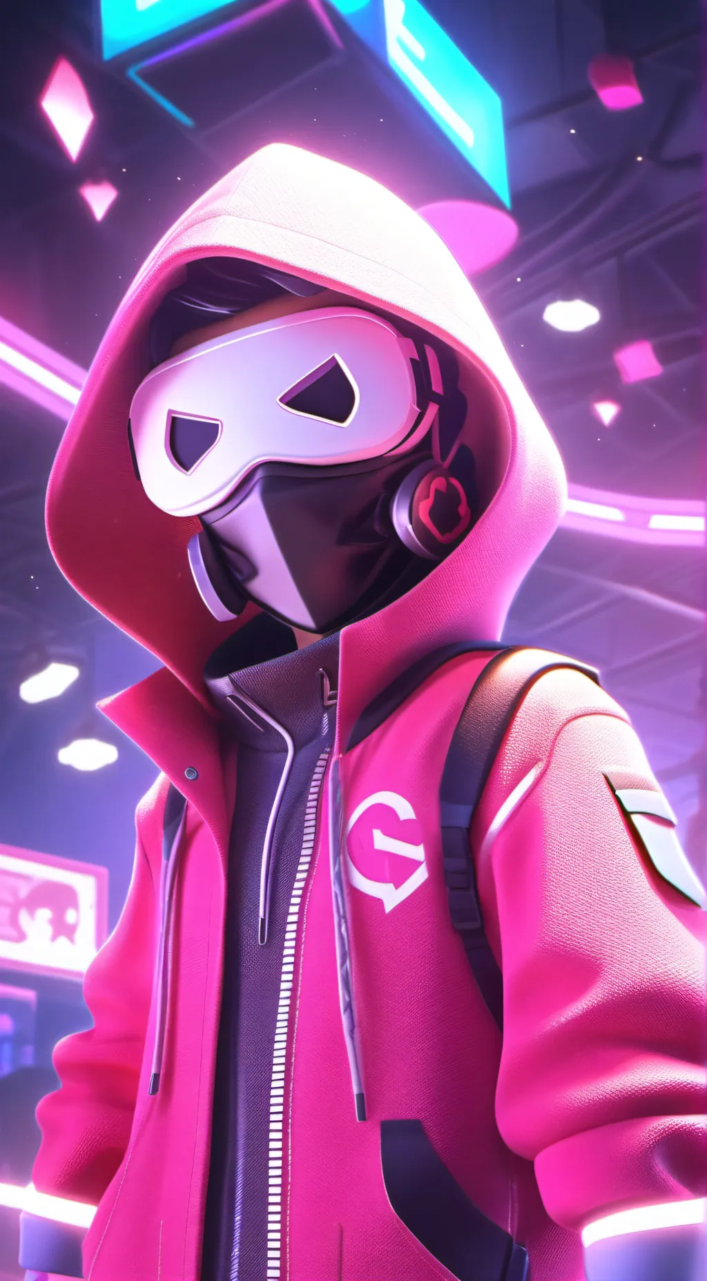 ai character: Squid game guards background