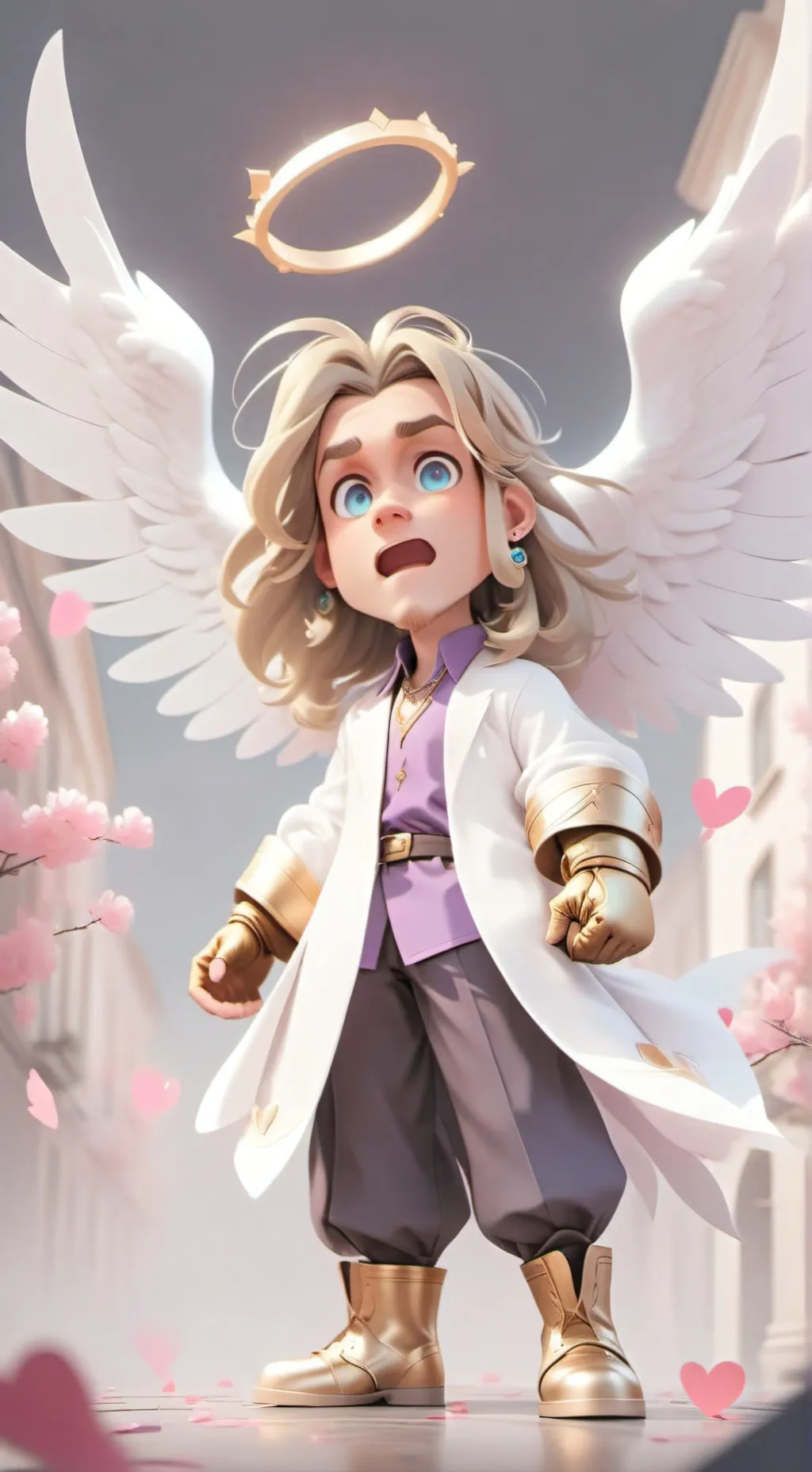 ai character: Sampson Gold background