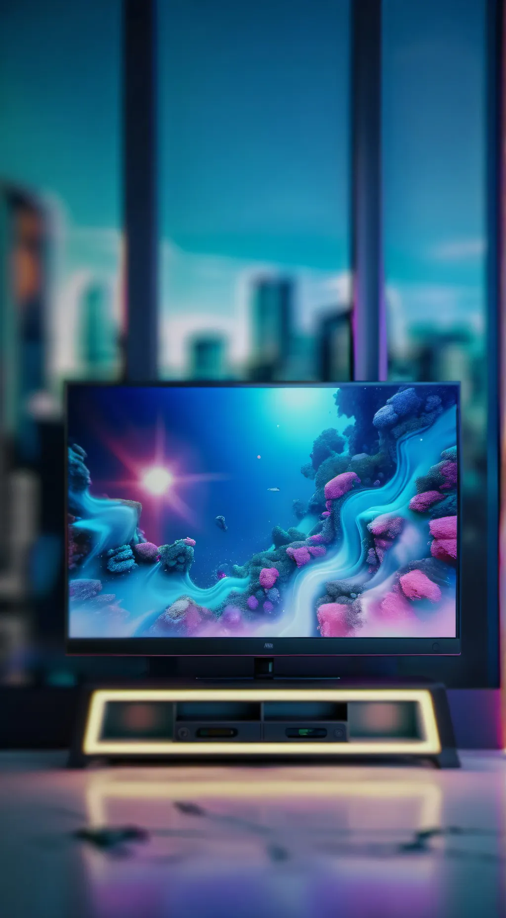ai character: xions gameshow background