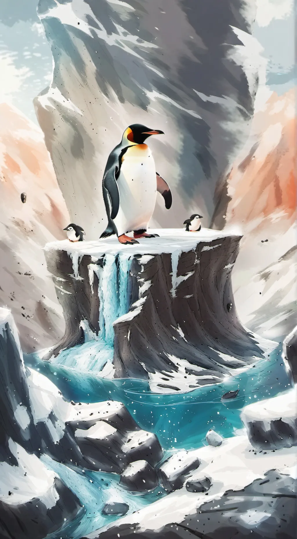 ai character: penguin paradise 2 background