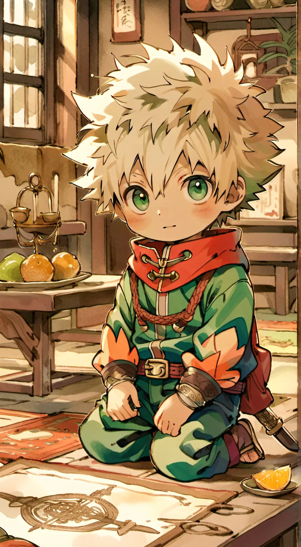 ai character: baby bakugo background