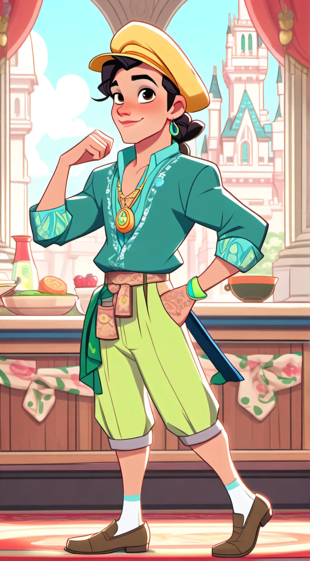ai character: ЧЕС background