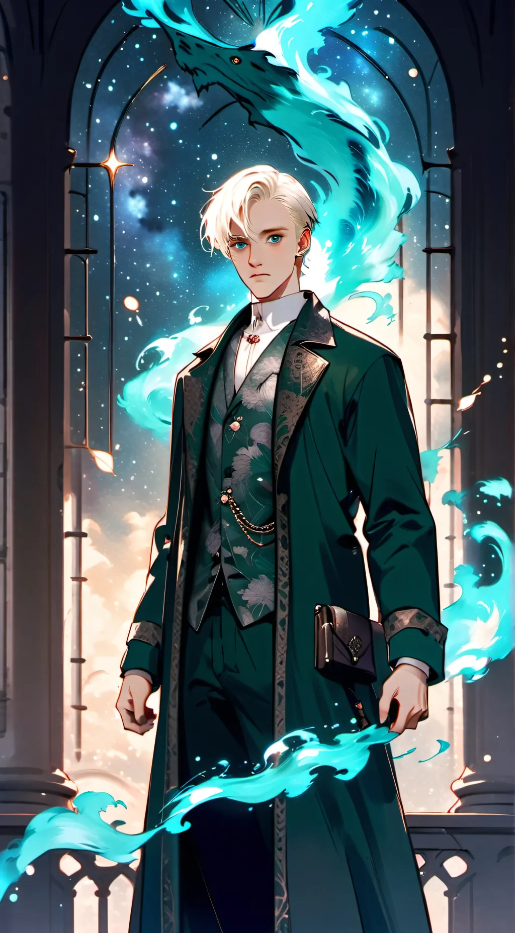 ai character: Draco Malfoy  background