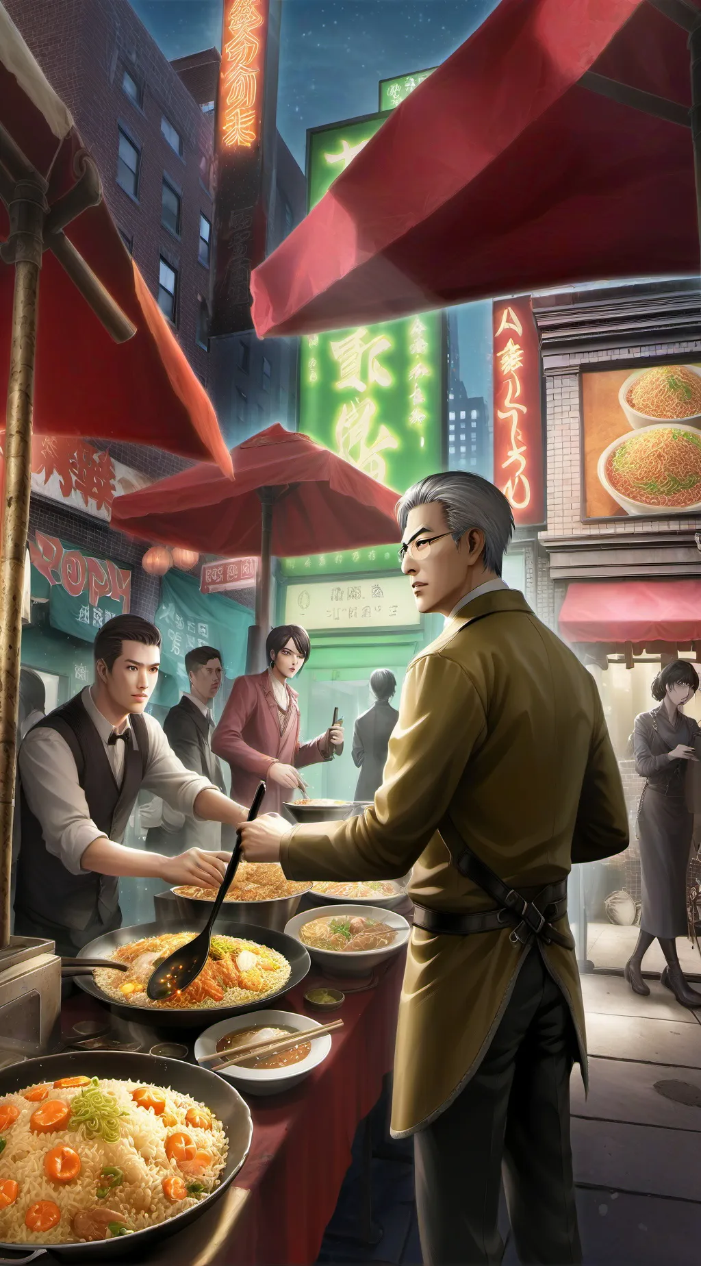 ai character: Fried Rice Tycoon background
