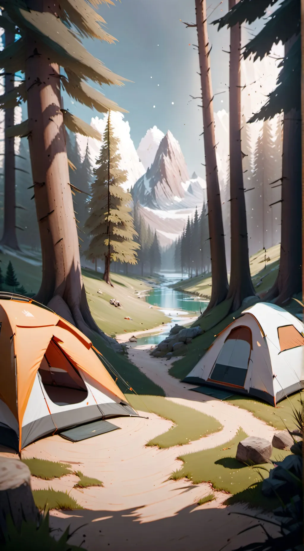 ai character: JJK CAMPING TRIP background