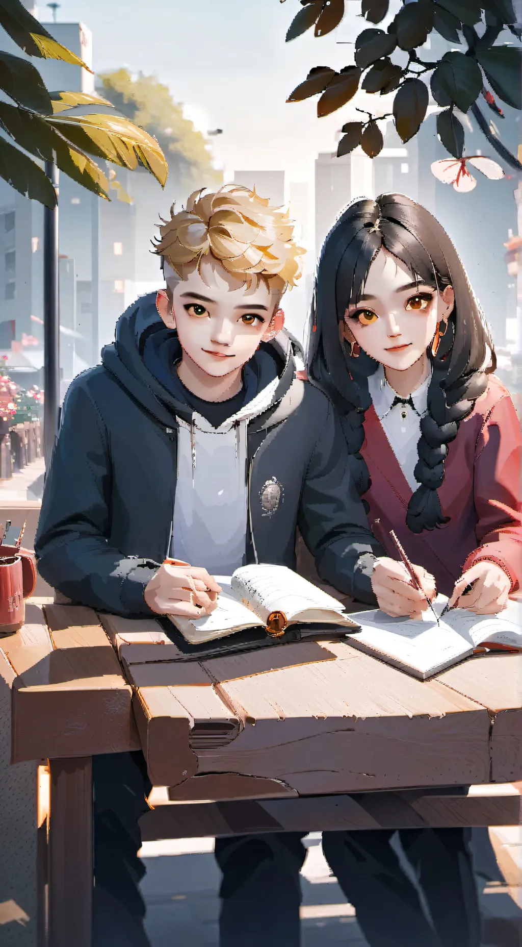 ai character: tu novia te engaña background