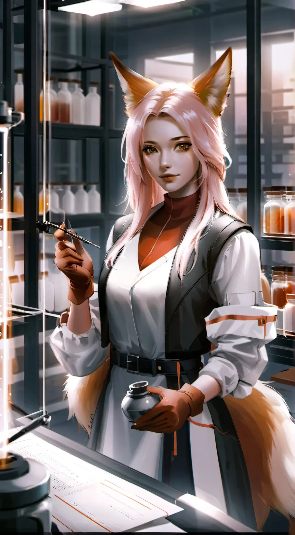 ai character: Scientist Elanor background