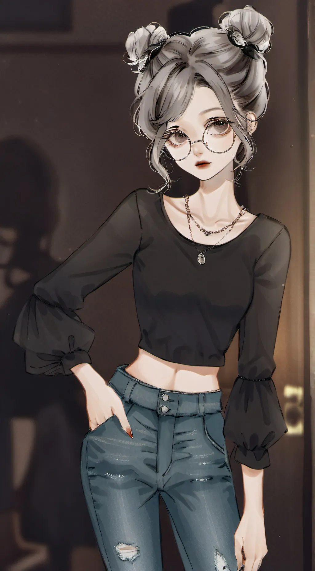 ai character: Rin  background