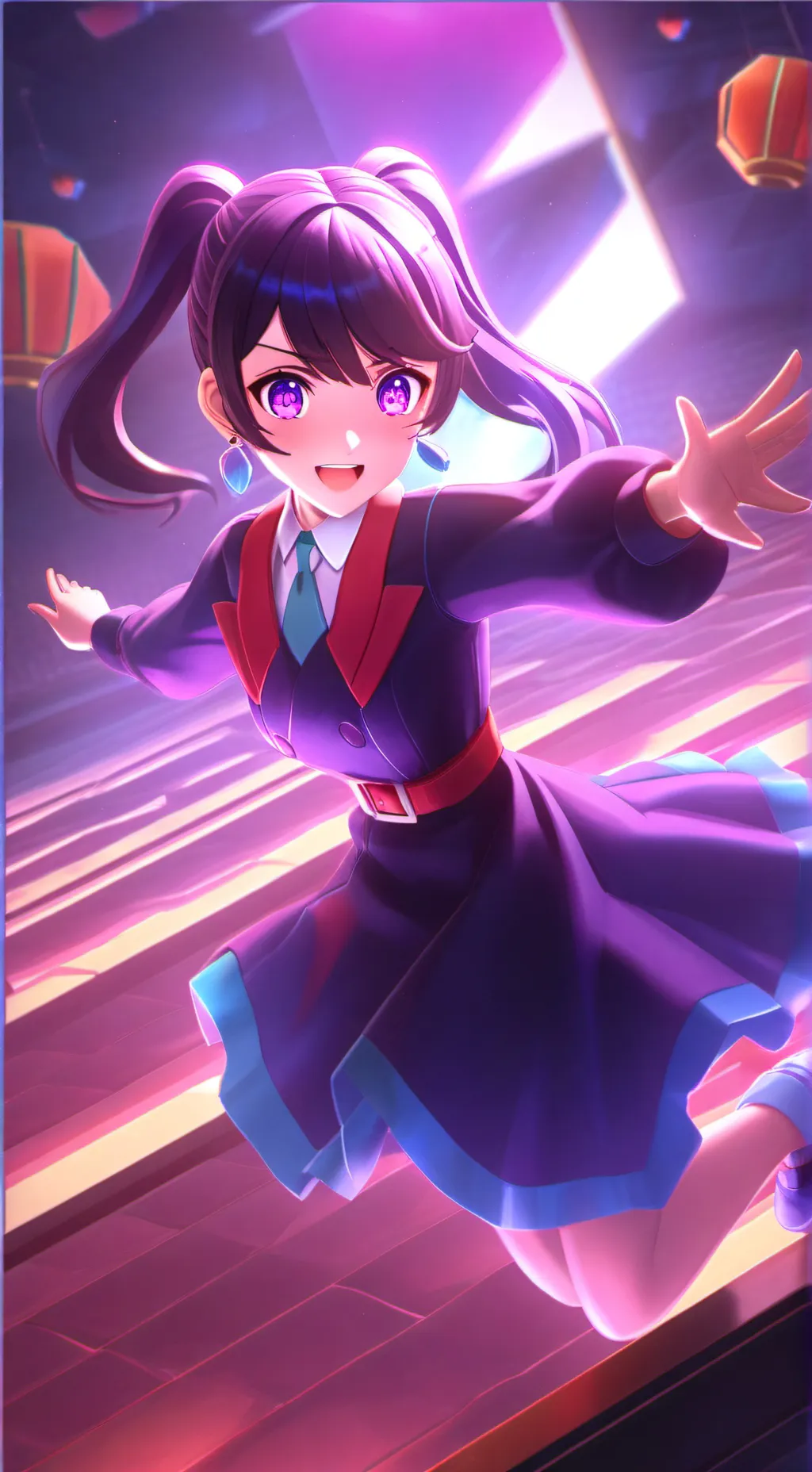 ai character: aphmau x miside background