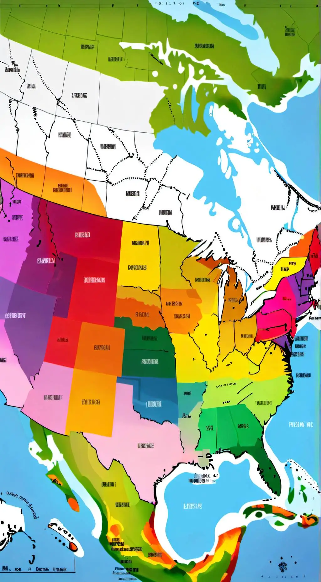 ai character: US States background