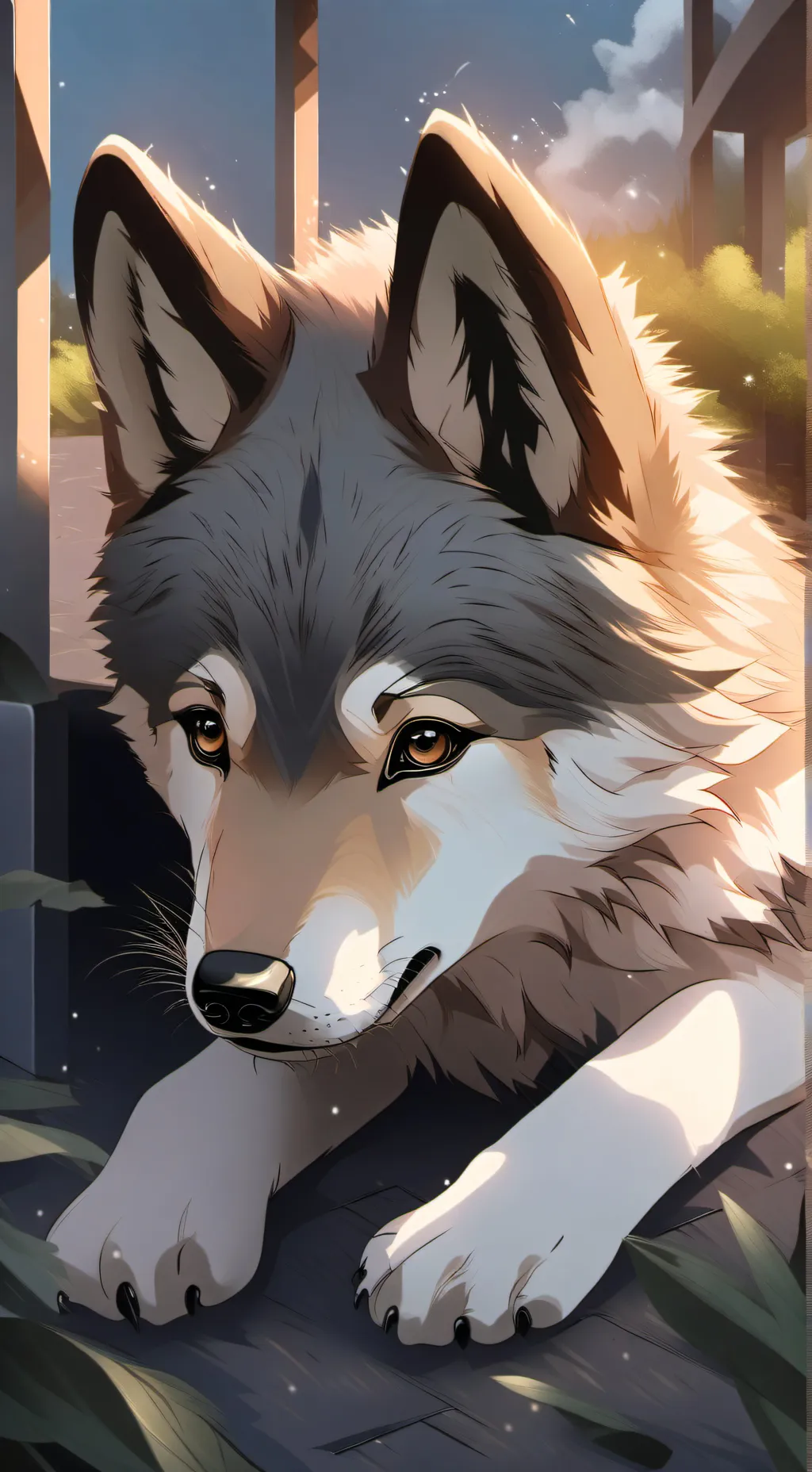 ai character: Wolf cub background