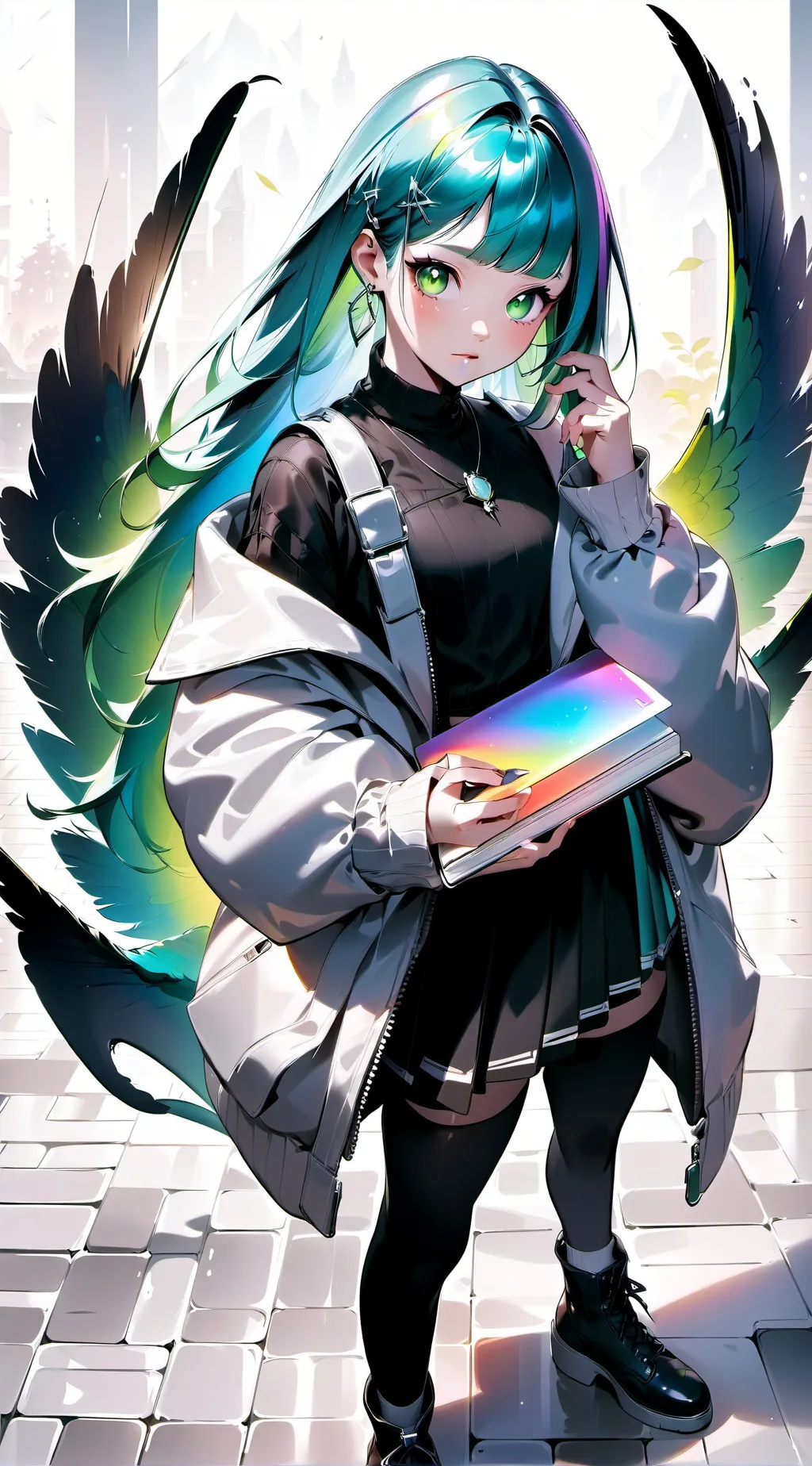 ai character: draw background