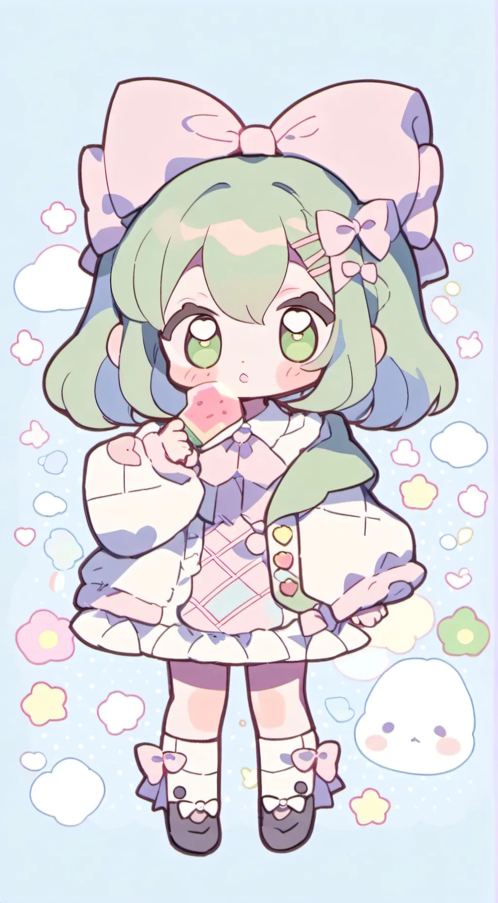 ai character: Lily🍼🍭🌷 background