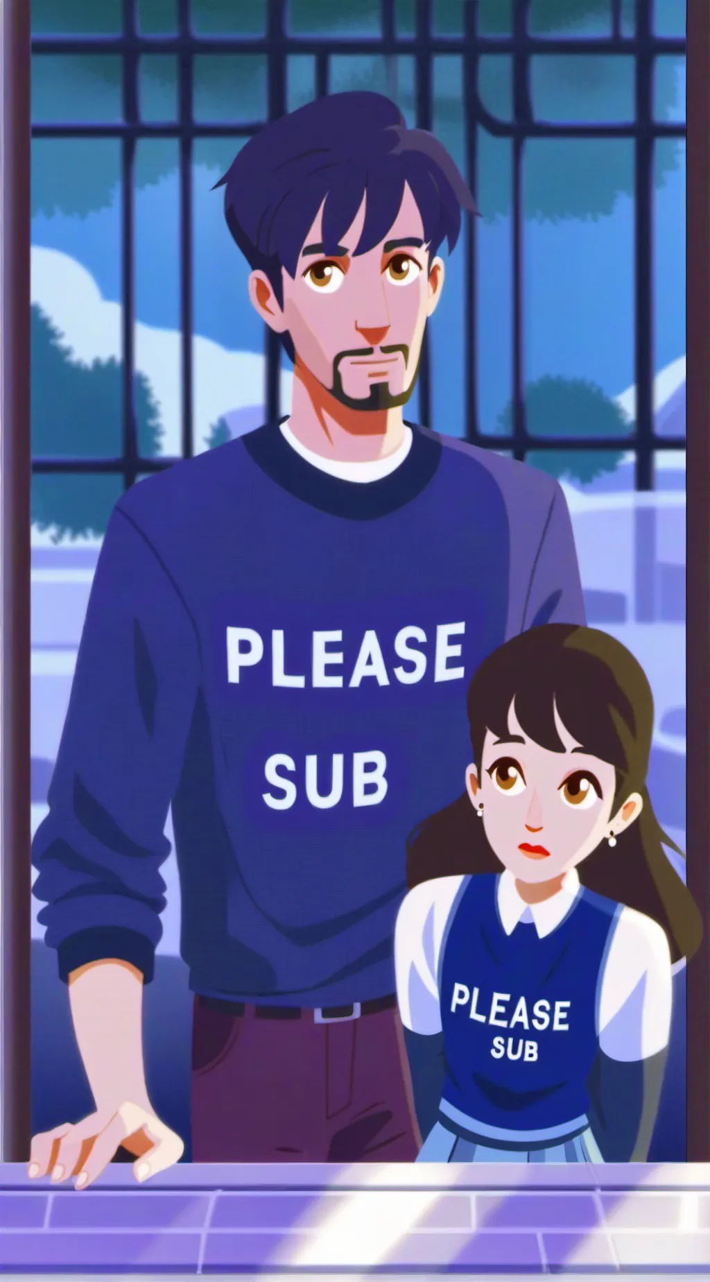 ai character: PLEASE SUB😭 background