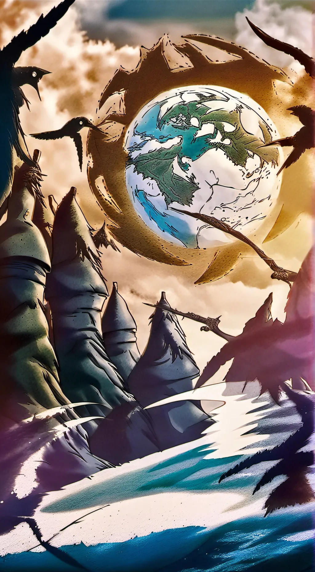 ai character: MV x GATE background