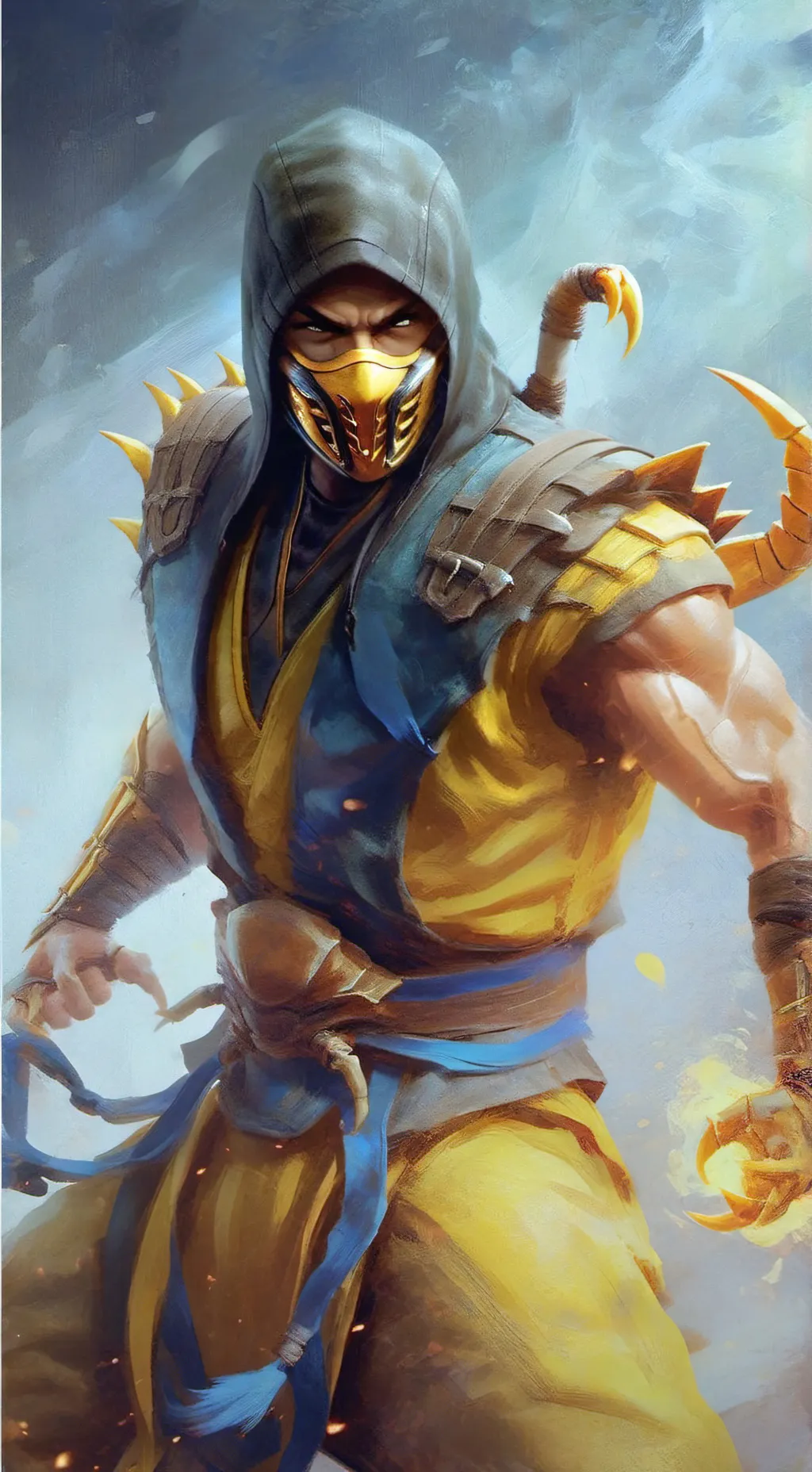 ai character: SCORPION  background