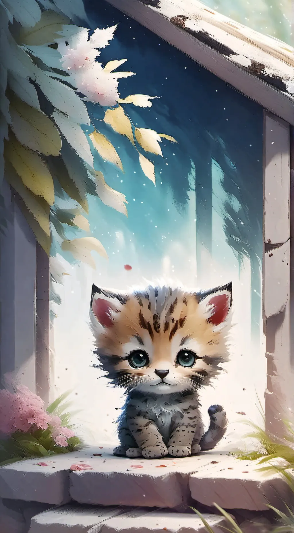 ai character: gatito tonto background