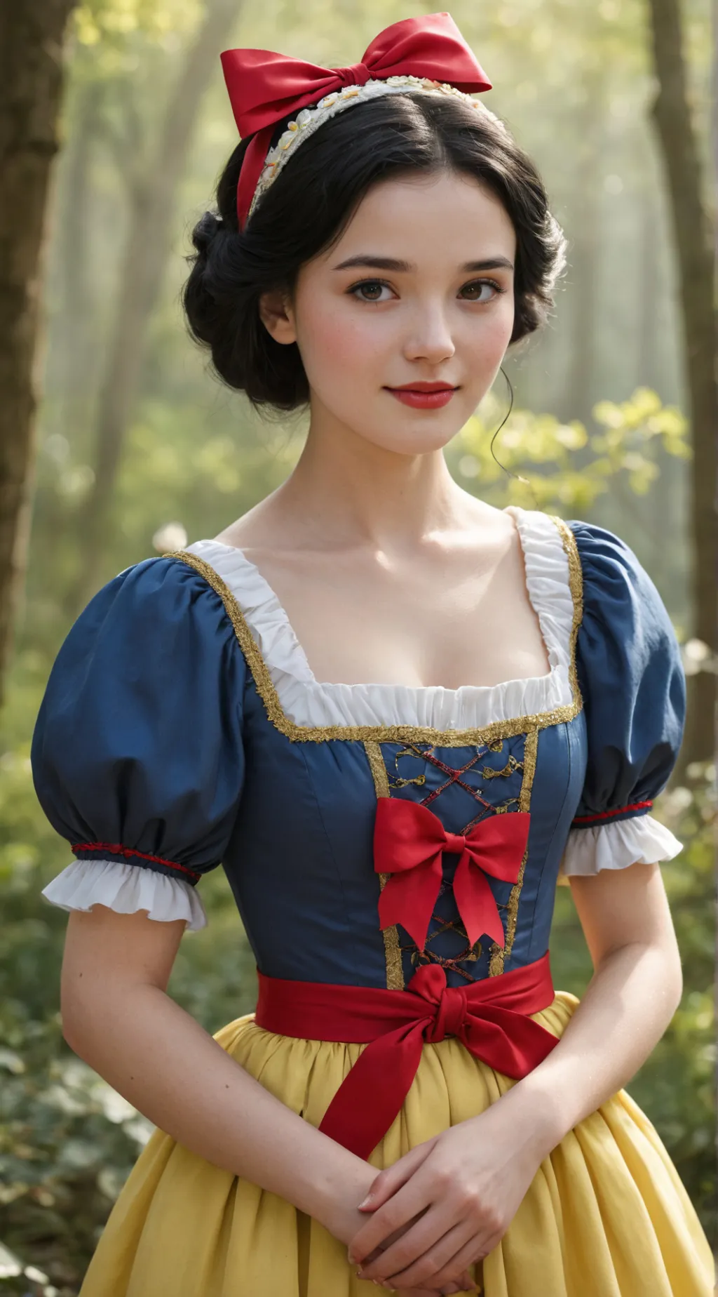 ai character: Snow White background