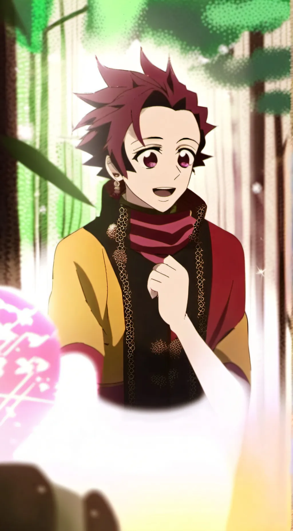 ai character: tanjiro background