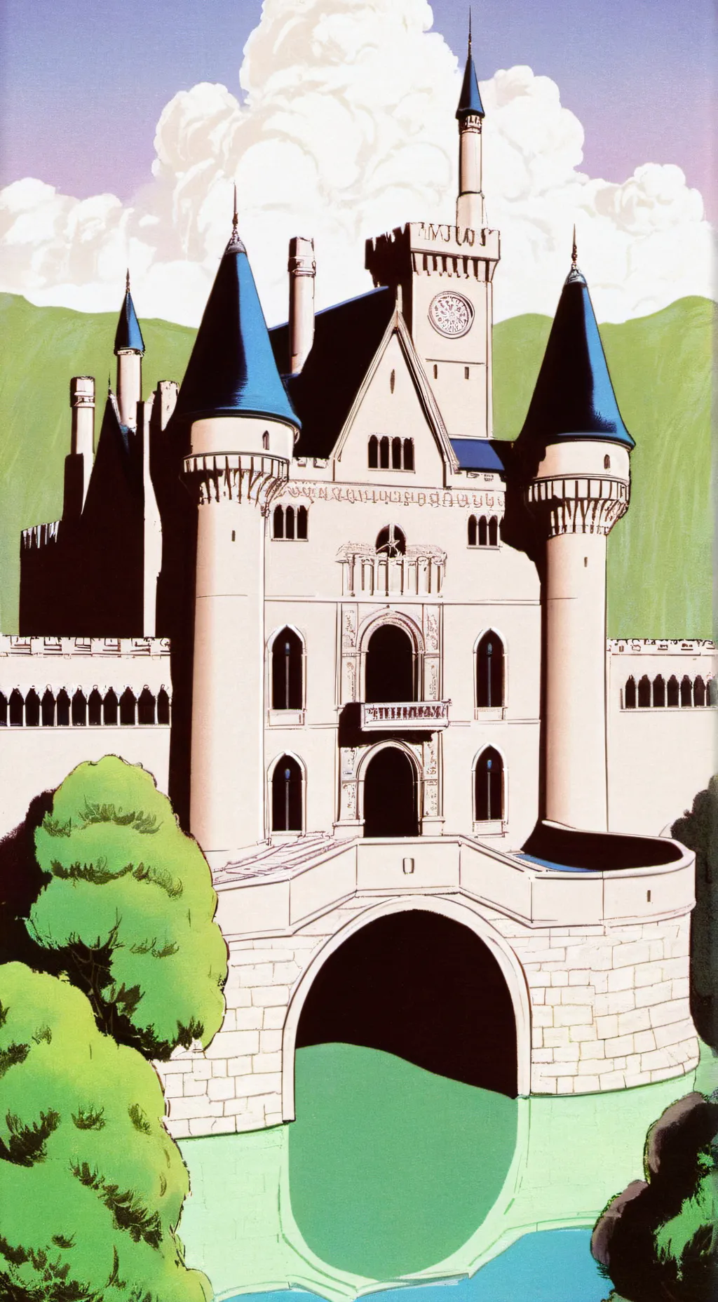 ai character: Hogwarts road trip background