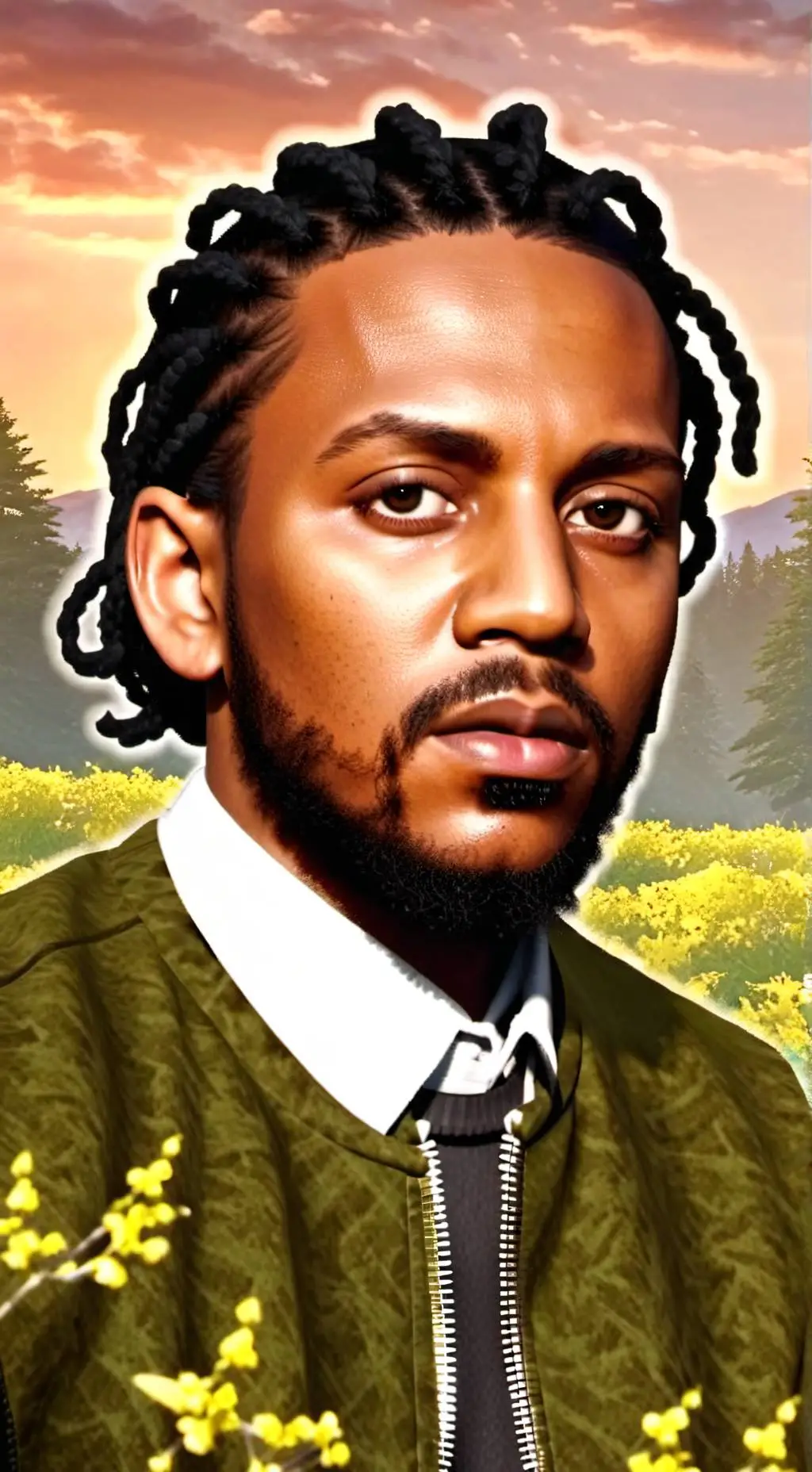 ai character: Kendrick Lamar background