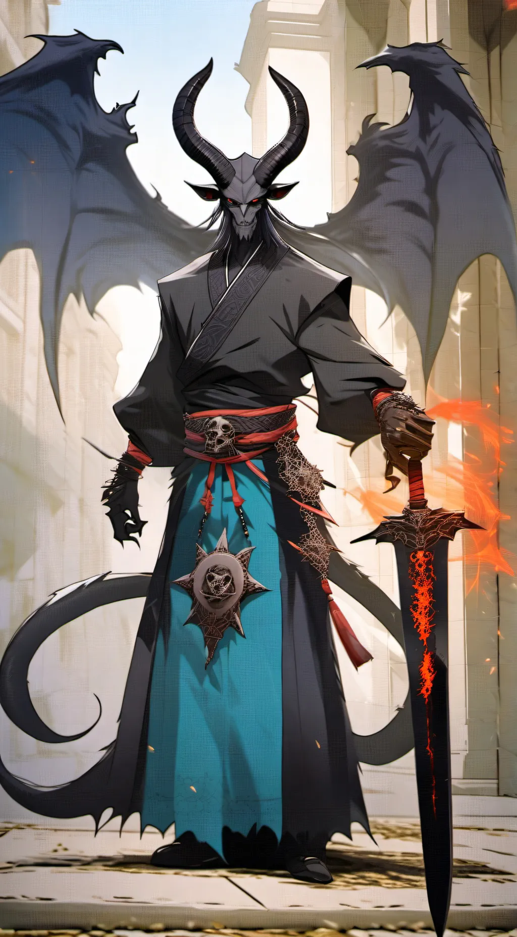 ai character: Demon Satan background