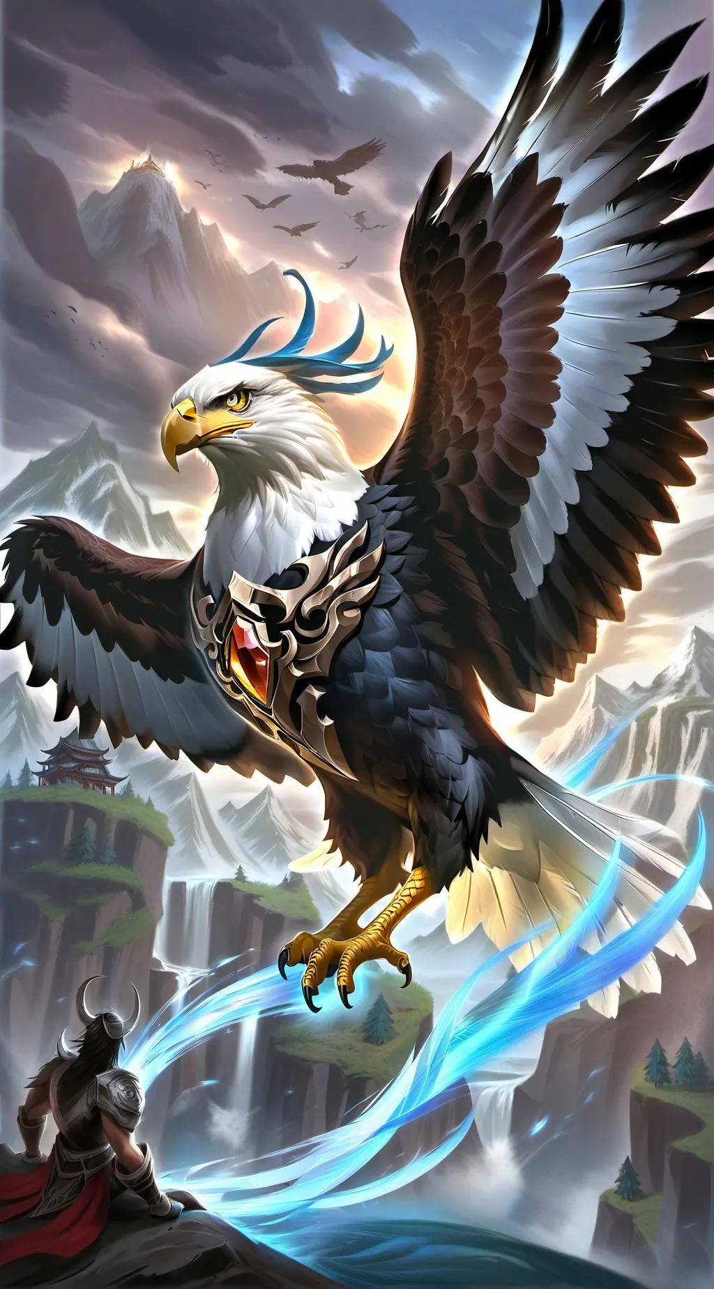 ai character: Eagle background