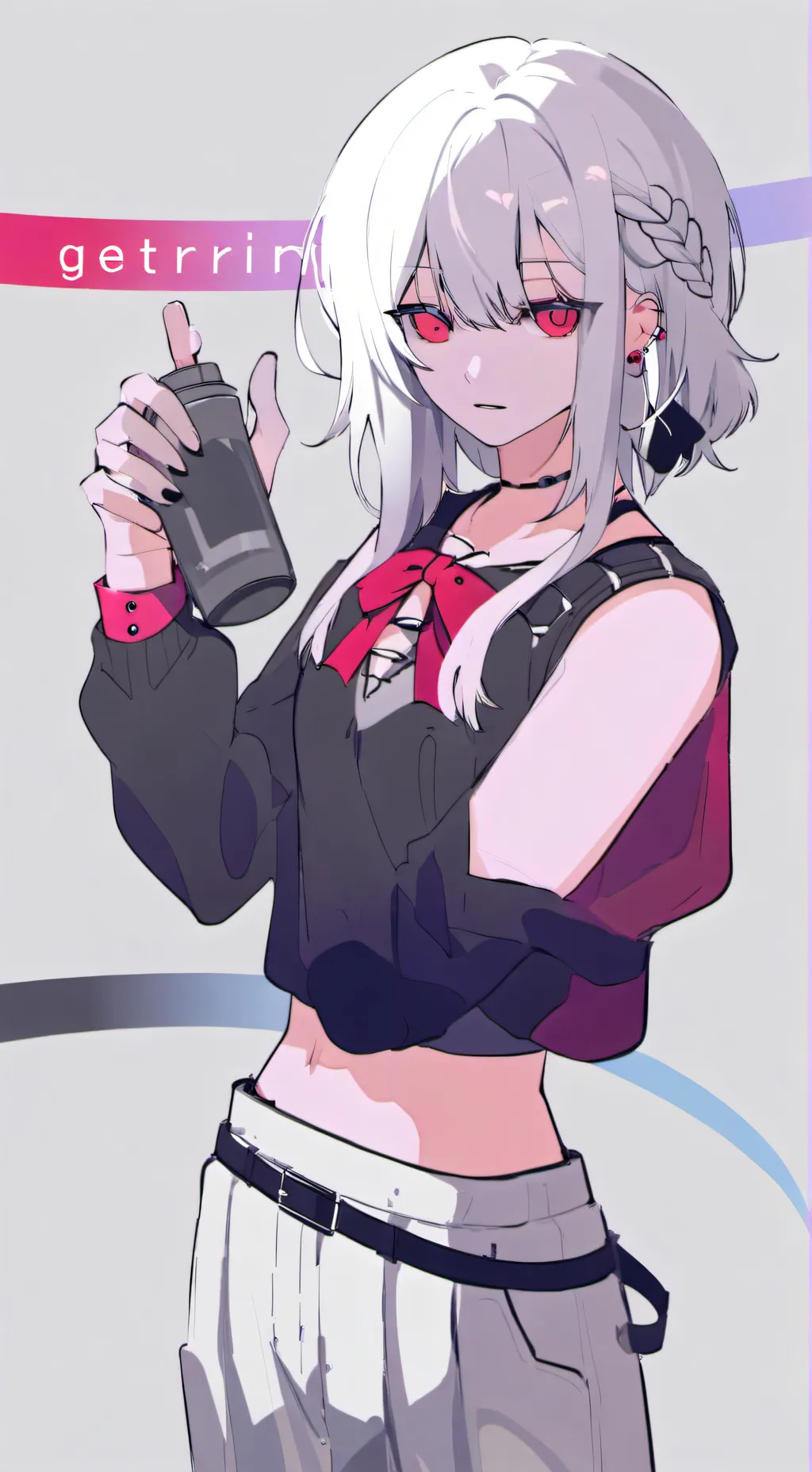 ai character: Pico x blossom background