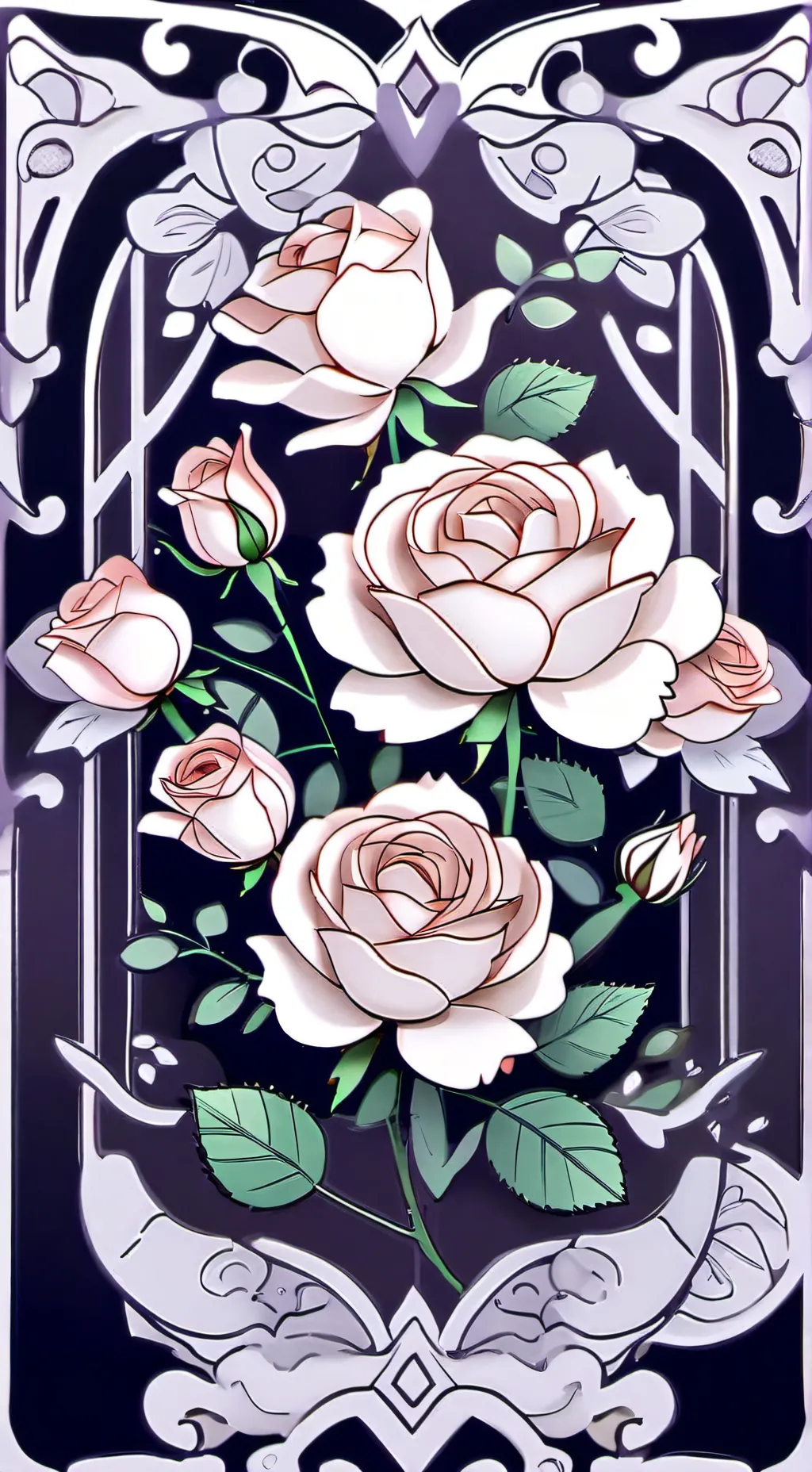 ai character: HH Valentines Day background