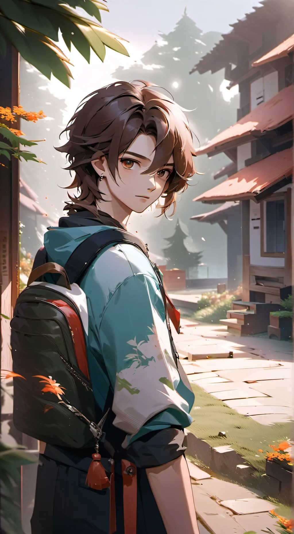 ai character: Hyunjin  background