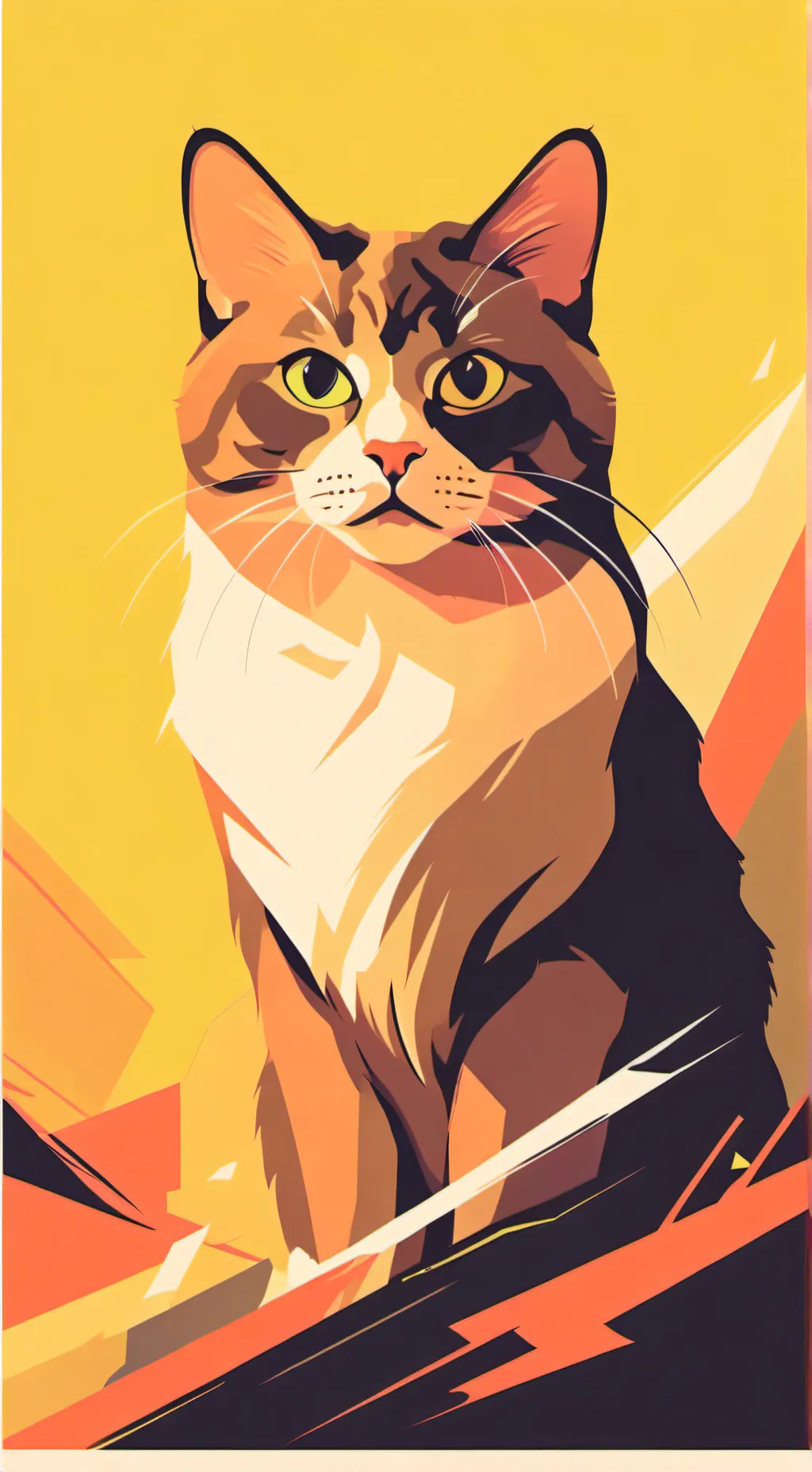 ai character: homeless cat background