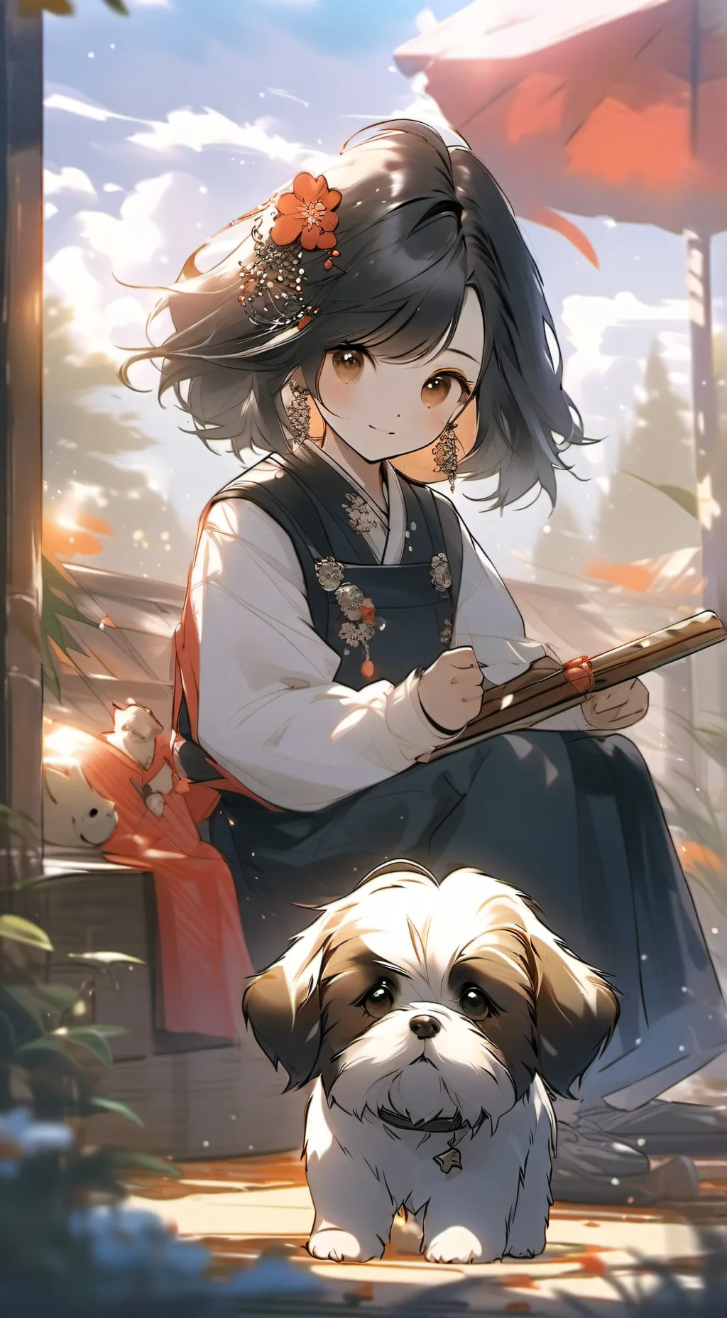 ai character: jade and samsam background