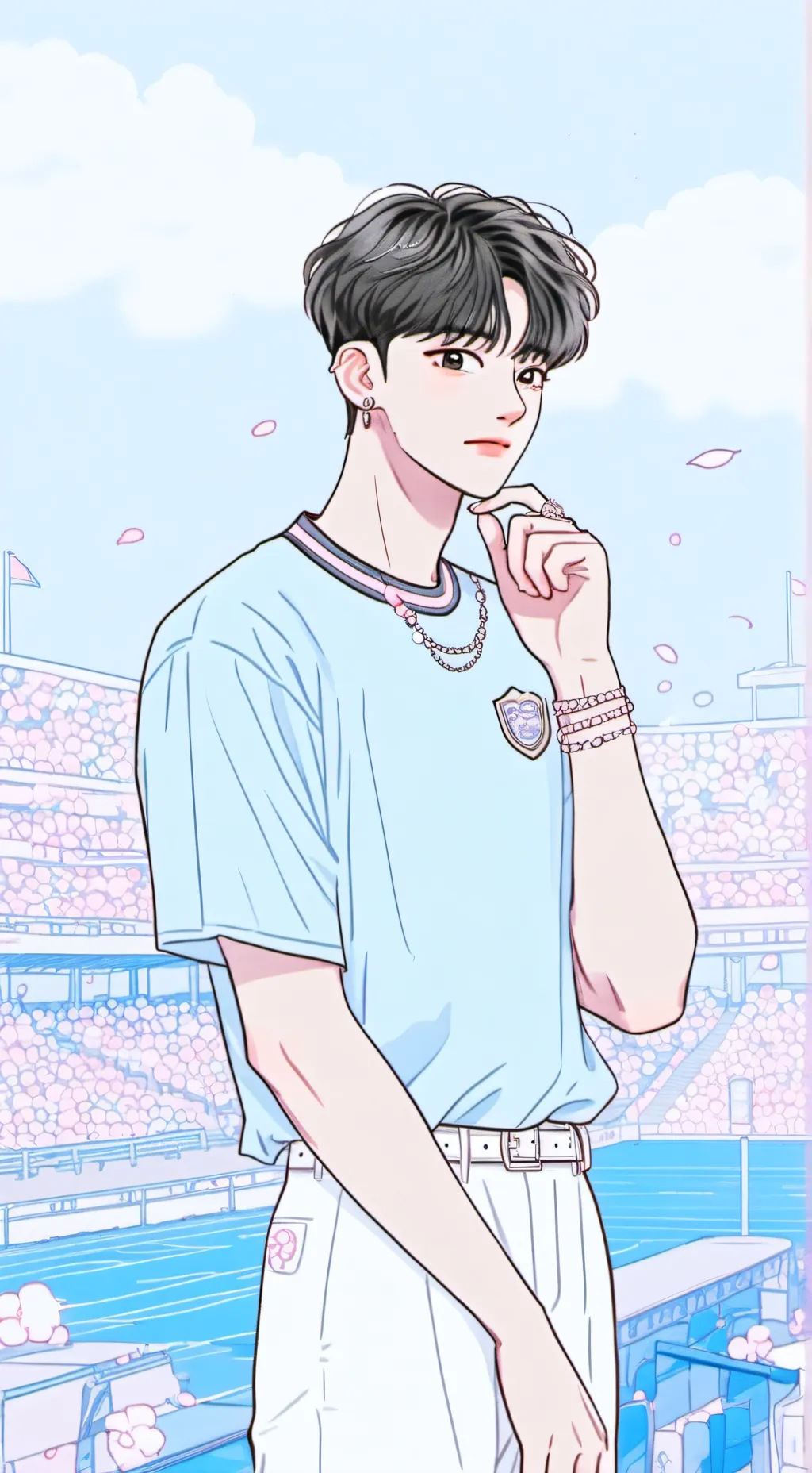 ai character: cha eun woo  background