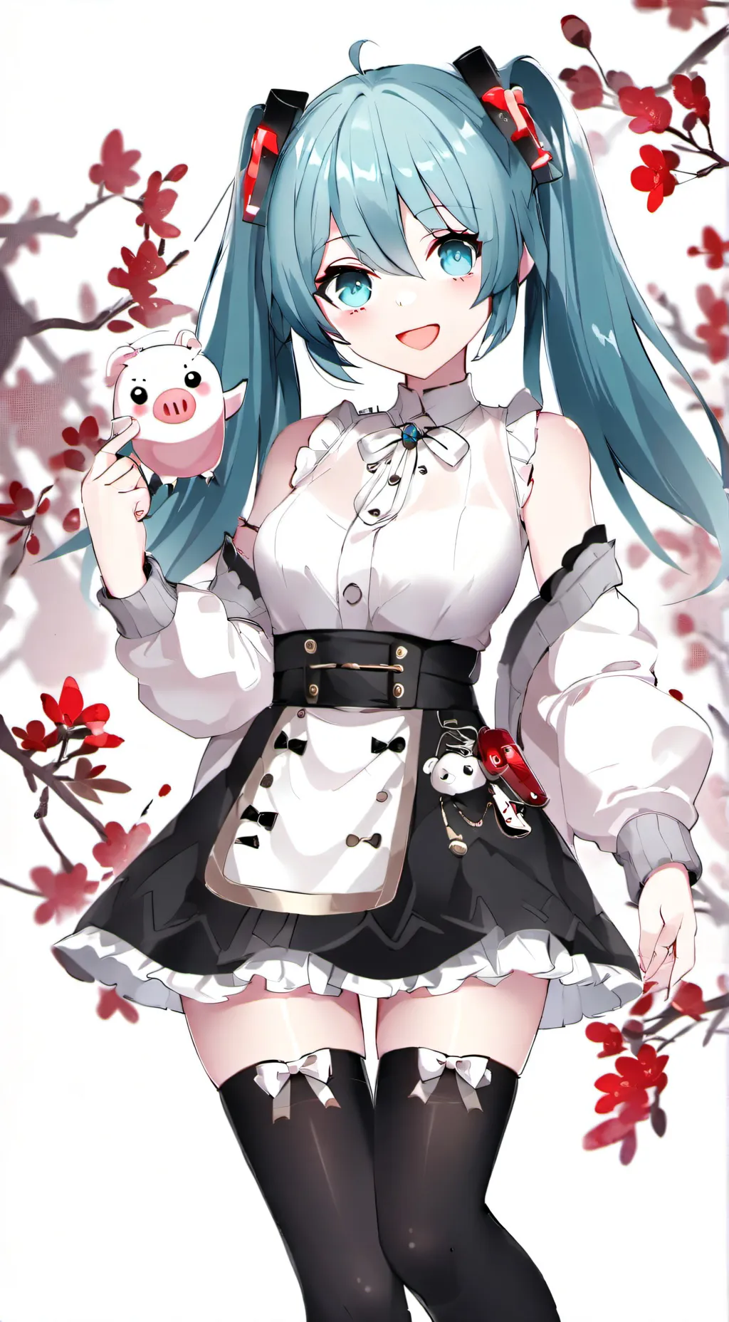 ai character: miku  background