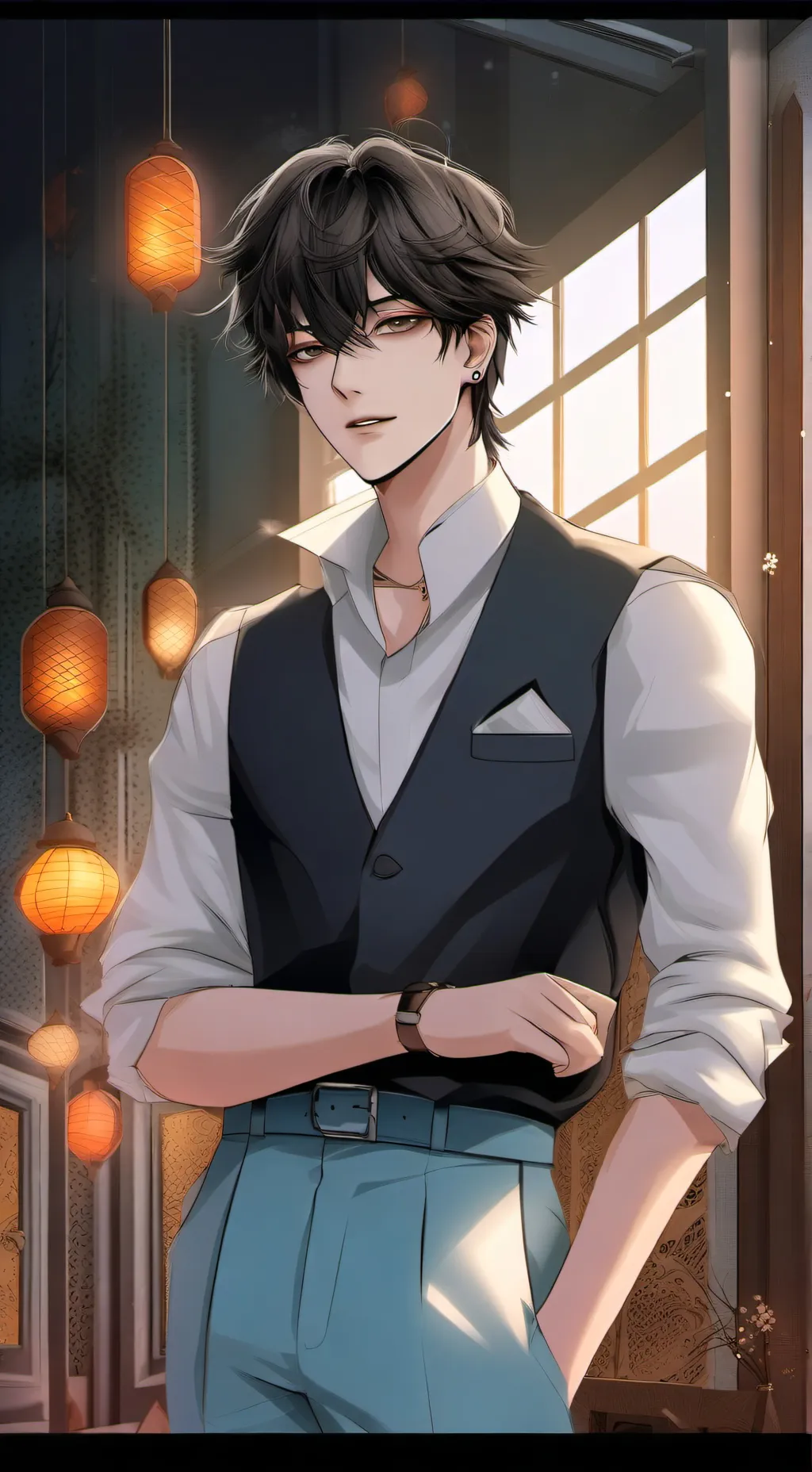 ai character: Рома background