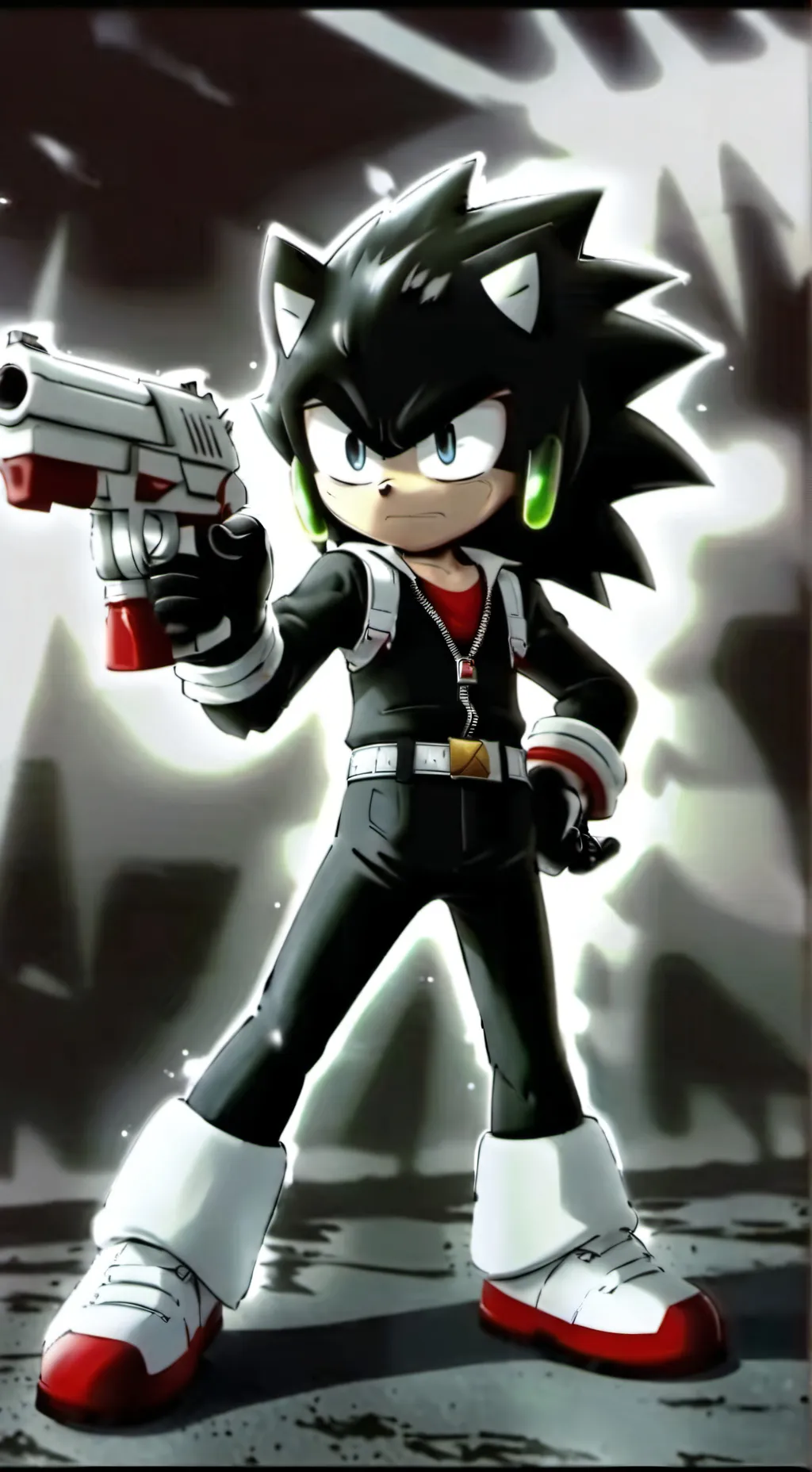 ai character: Sonic Crew(Shadow) background
